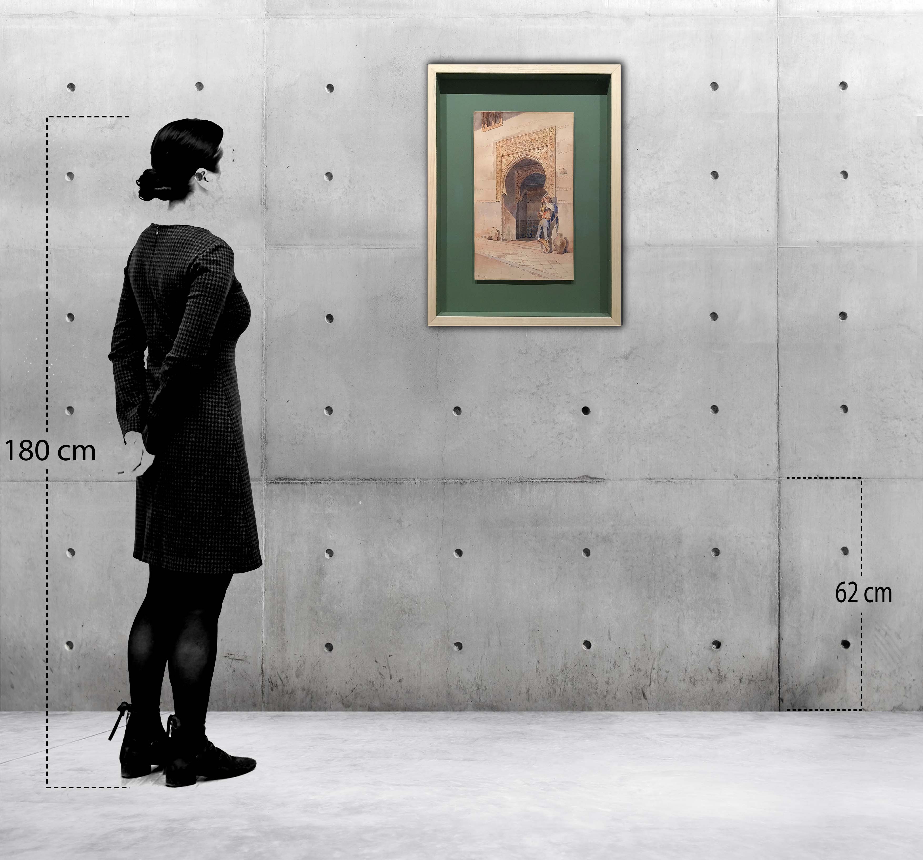 Guitarist in front of the mosque